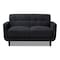 Baxton Studio Allister Mid-Century Dark Grey Upholstered Loveseat 158-9746 - alternate 6